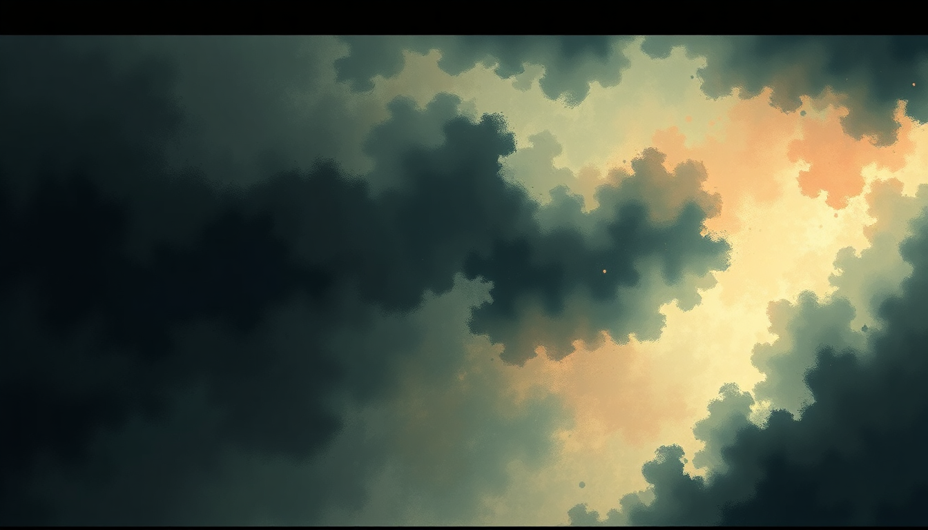 Fan-driven abstract illustration evoking the emotional arc of Given Up by Linkin Park