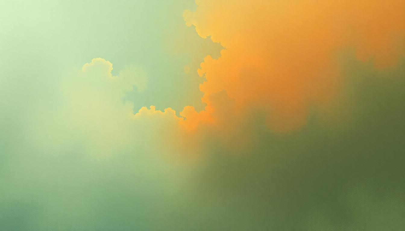 Fan-driven abstract illustration evoking the emotional arc of Glass Arm Shattering by Porcupine Tree