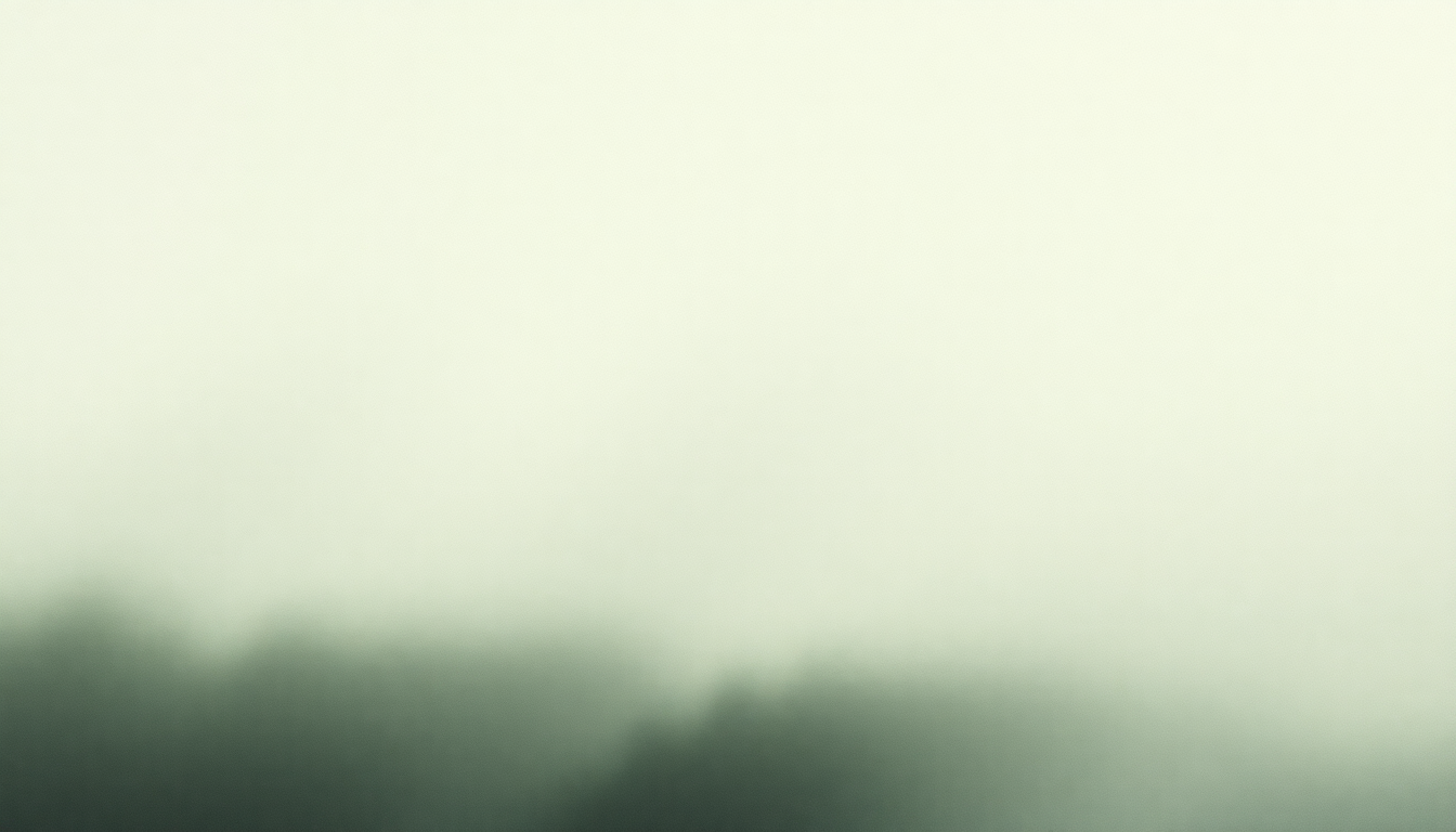 Fan-driven abstract illustration evoking the emotional arc of Gnossienne No 5 by Erik Satie