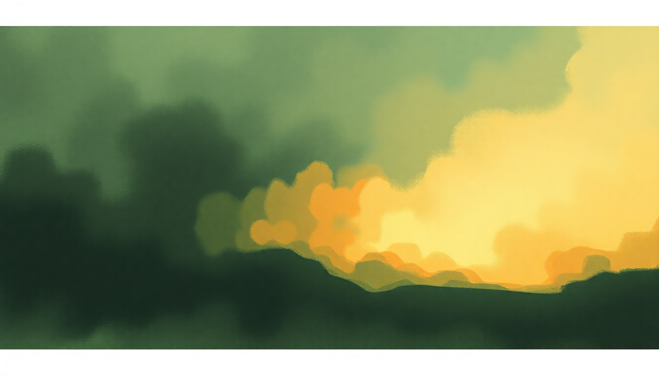 Fan-driven abstract illustration evoking the emotional arc of Go to Sleep by Radiohead