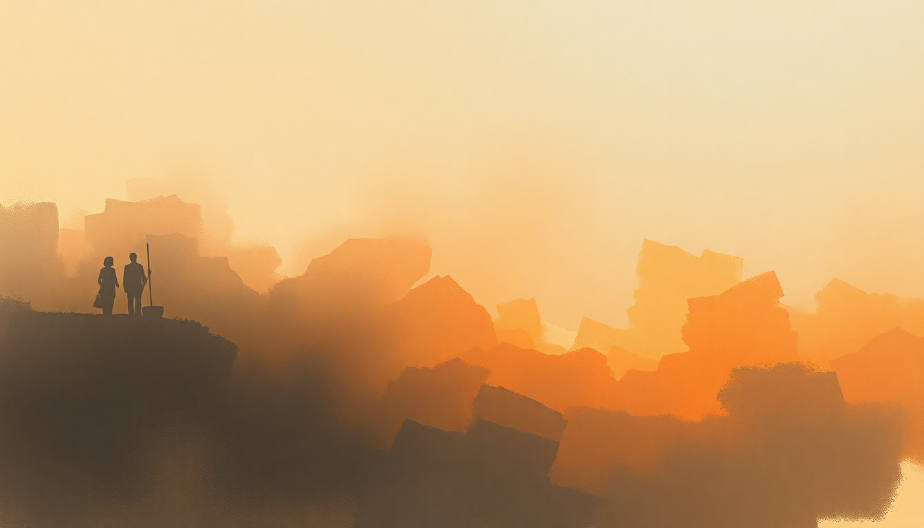 Fan-driven abstract illustration evoking the emotional arc of God Bless the Child by Ledisi