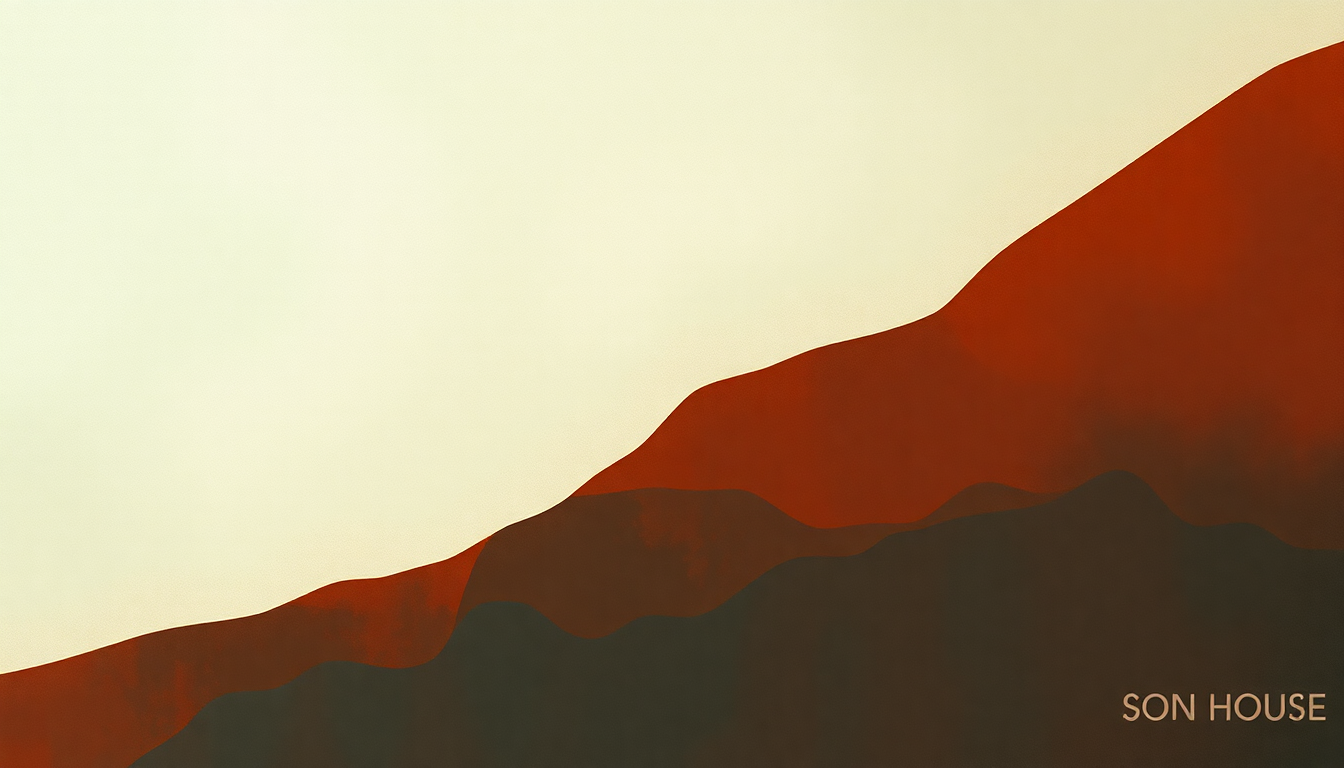 Fan-driven abstract illustration evoking the emotional arc of Goin Down Slow by Son House