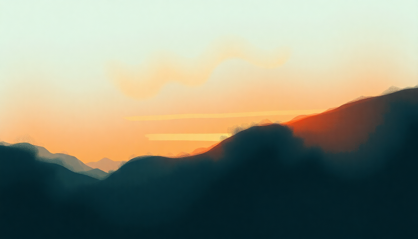 Fan-driven abstract illustration evoking the emotional arc of Going Missing by Maximo Park