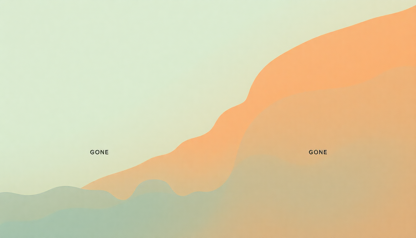 Fan-driven abstract illustration evoking the emotional arc of Gone by M83