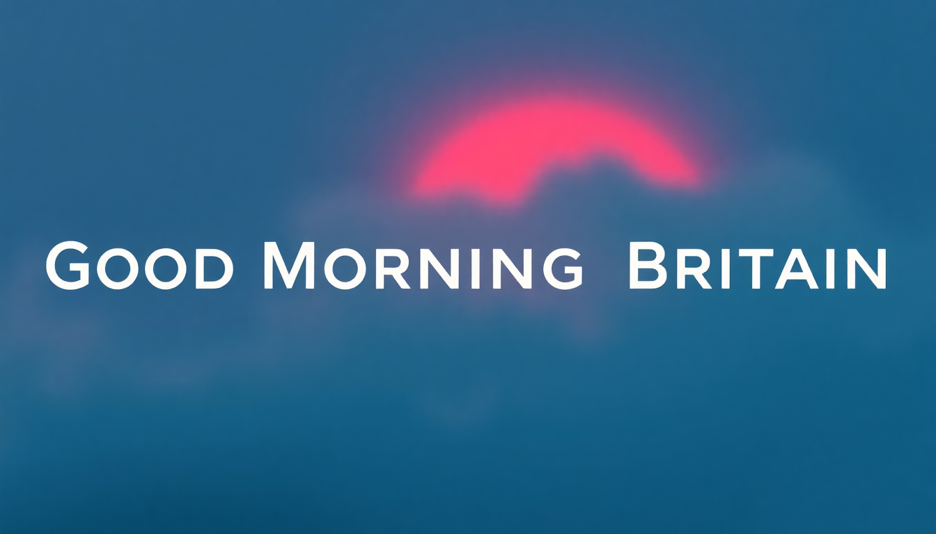 Fan-driven abstract illustration evoking the emotional arc of Good Morning Britain by Aztec Camera