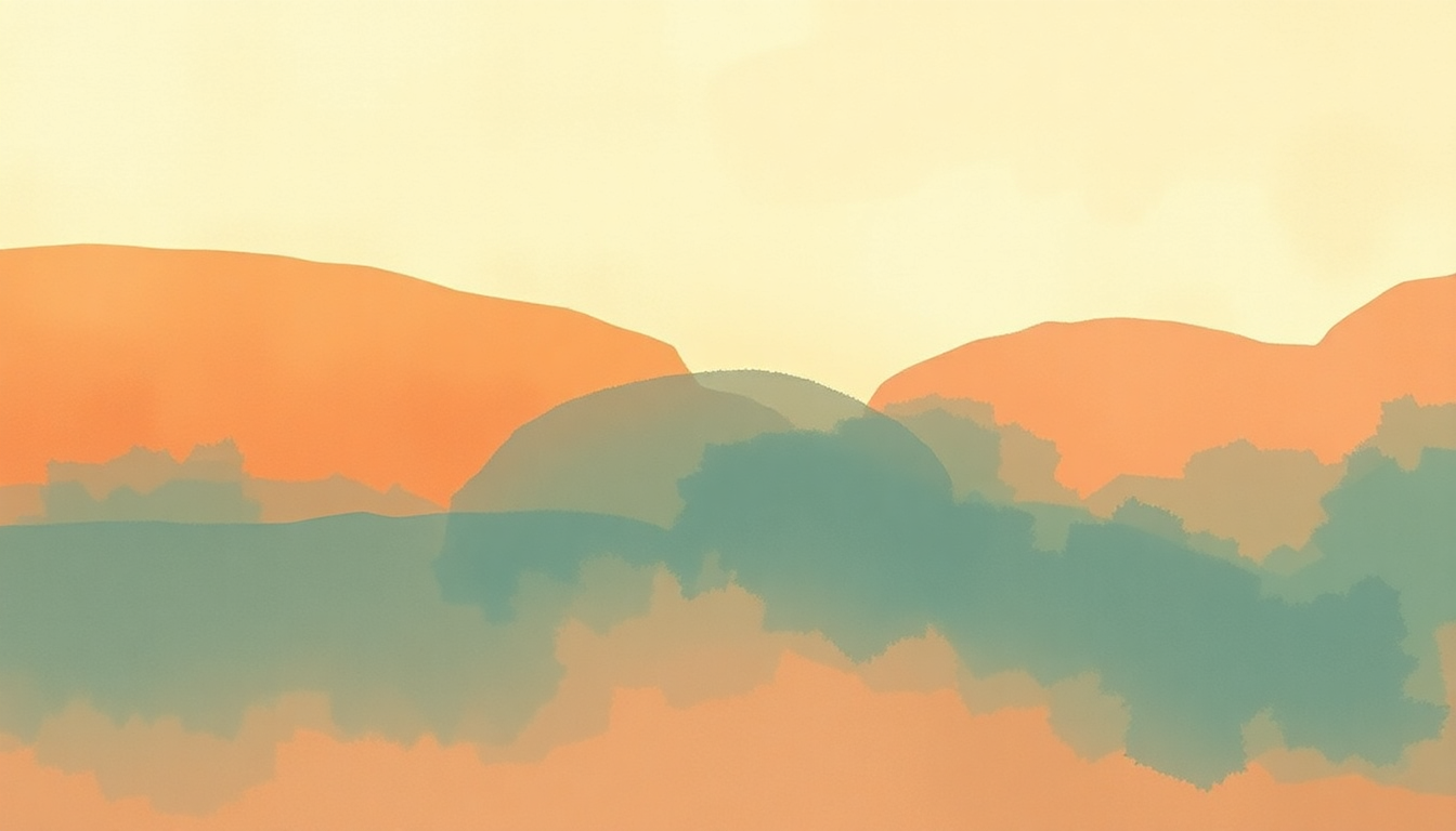 Fan-driven abstract illustration evoking the emotional arc of Good Thing by Sam Smith