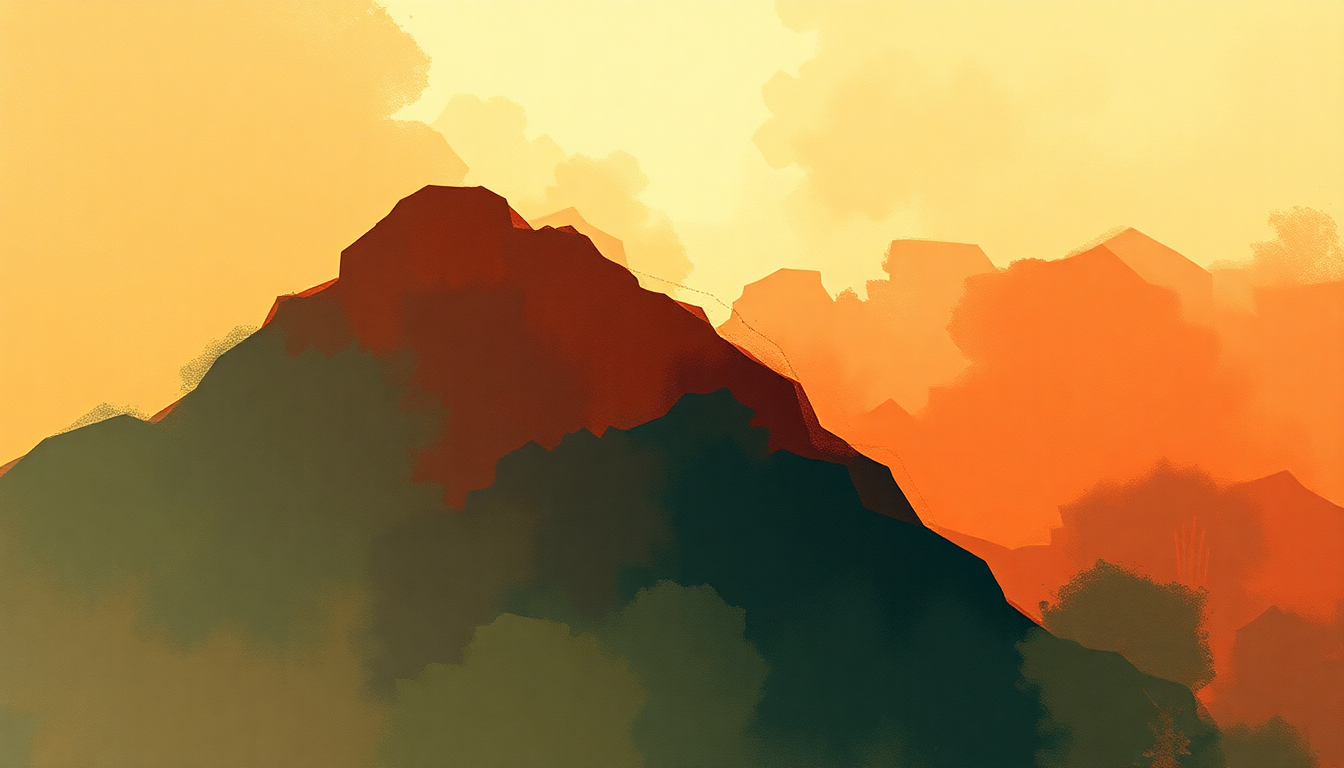 Fan-driven abstract illustration evoking the emotional arc of Gorilla by Bruno Mars