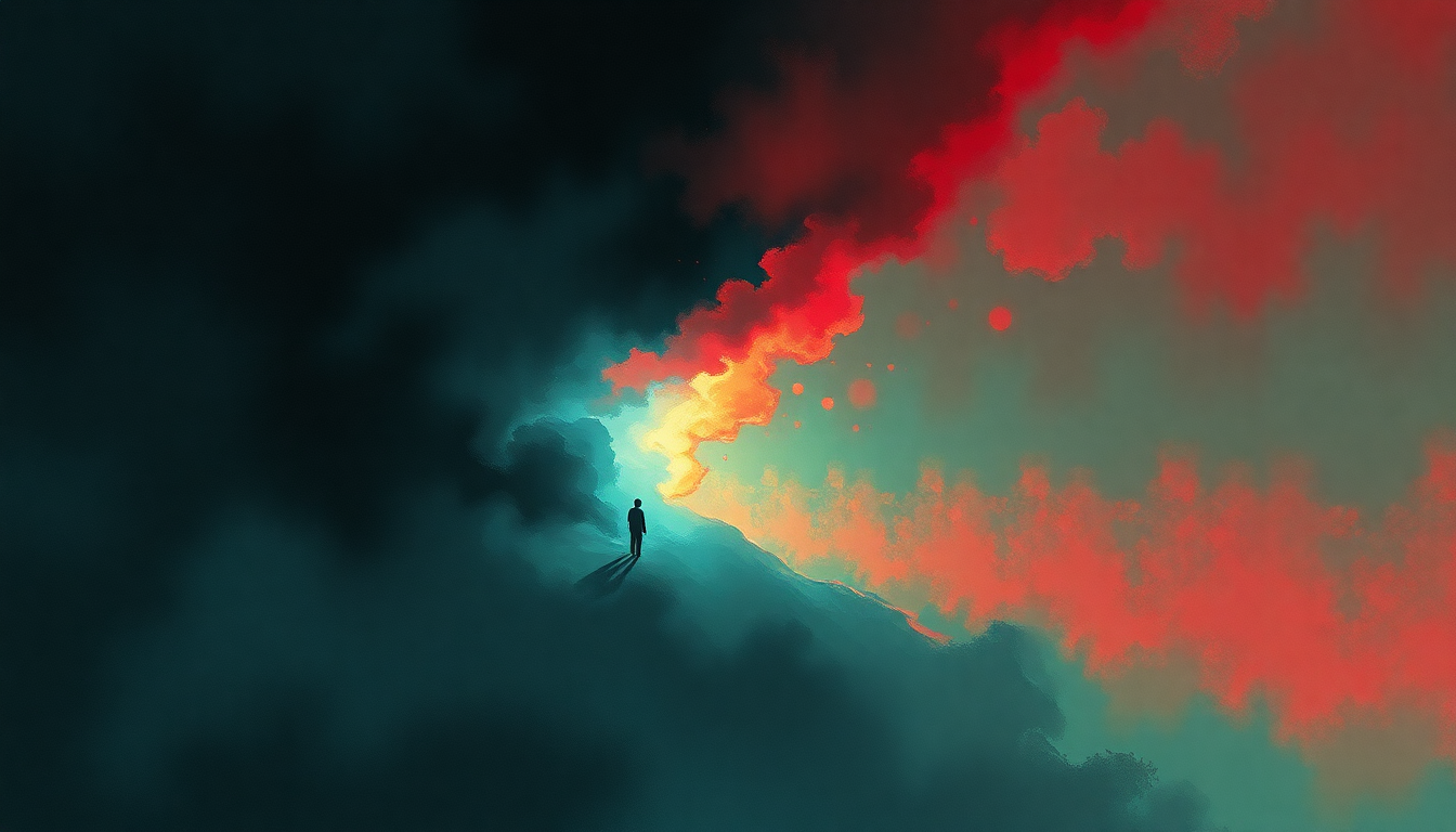 Fan-driven abstract illustration evoking the emotional arc of Gouge Away by Pixies