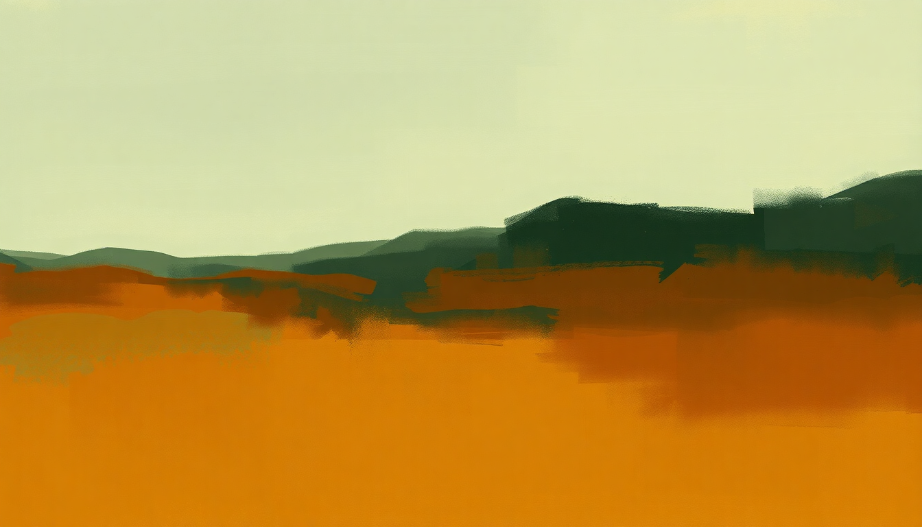 Fan-driven abstract illustration evoking the emotional arc of Grant's First Stand by Grant Green