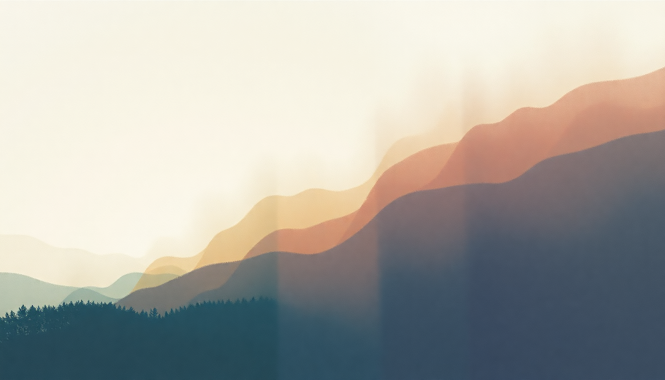 Fan-driven abstract illustration evoking the emotional arc of Great Escape by Moby