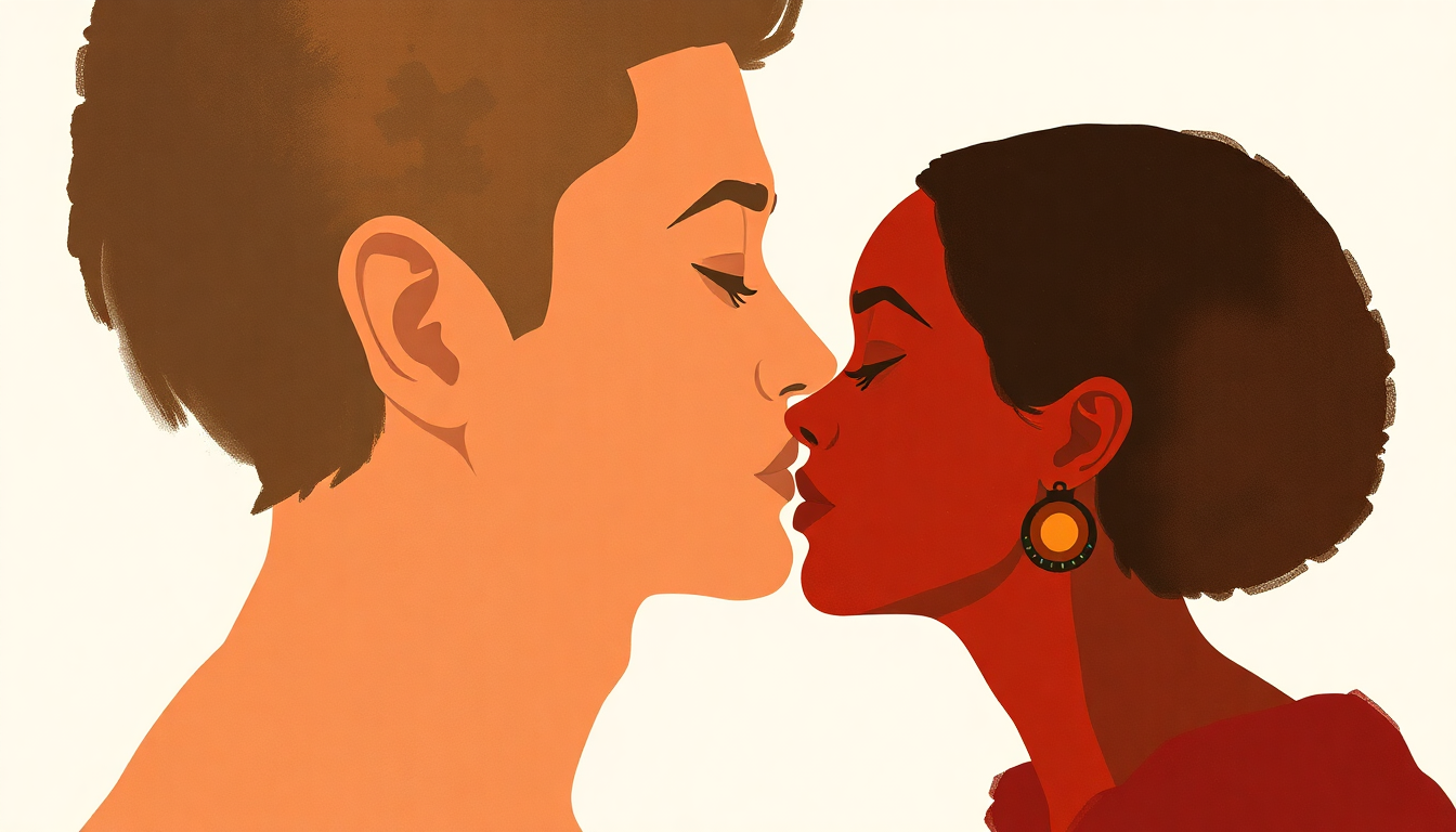 Fan-driven abstract illustration evoking the emotional arc of Guess Who's Making Love by Raheem DeVaughn