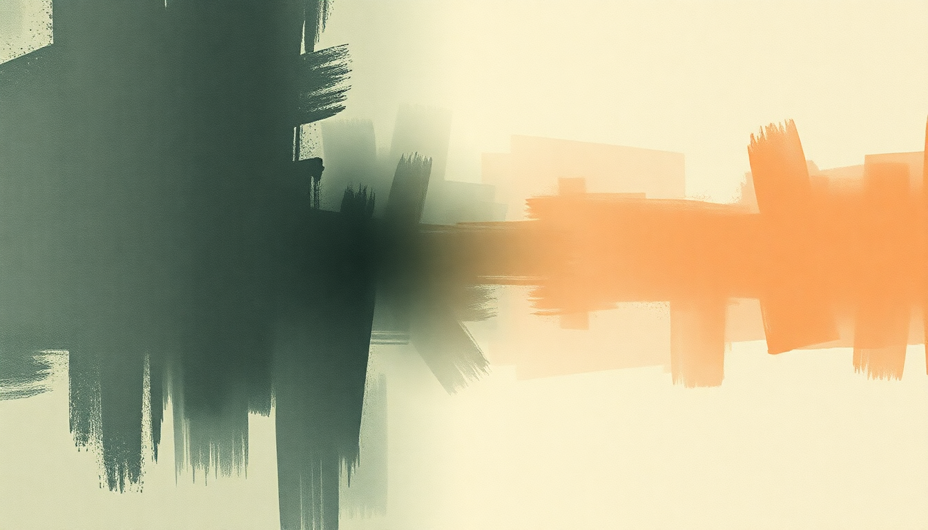 Fan-driven abstract illustration evoking the emotional arc of Guilty by Alex G