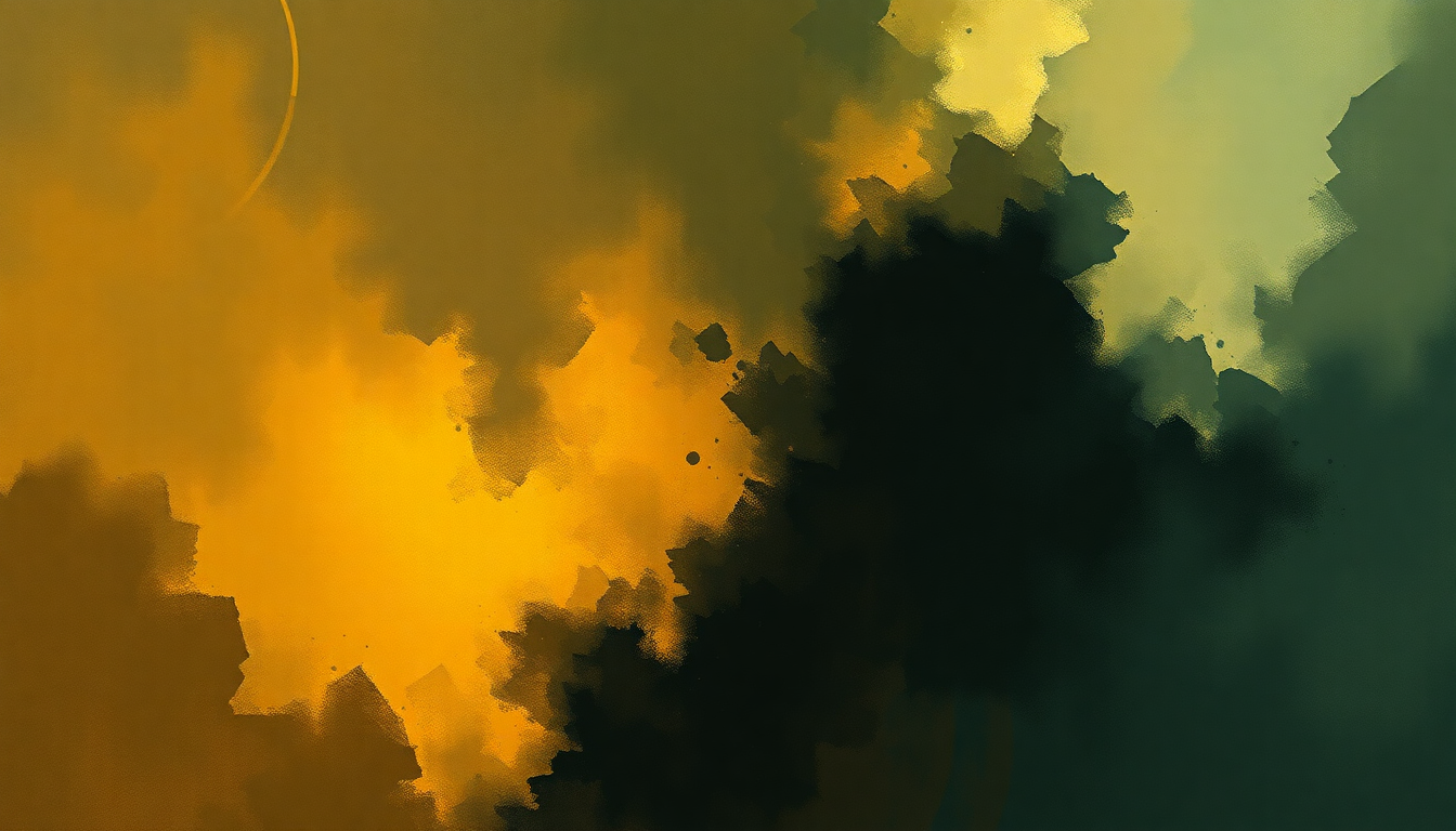 Fan-driven abstract illustration evoking the emotional arc of Haitian Fight Song by Charles Mingus