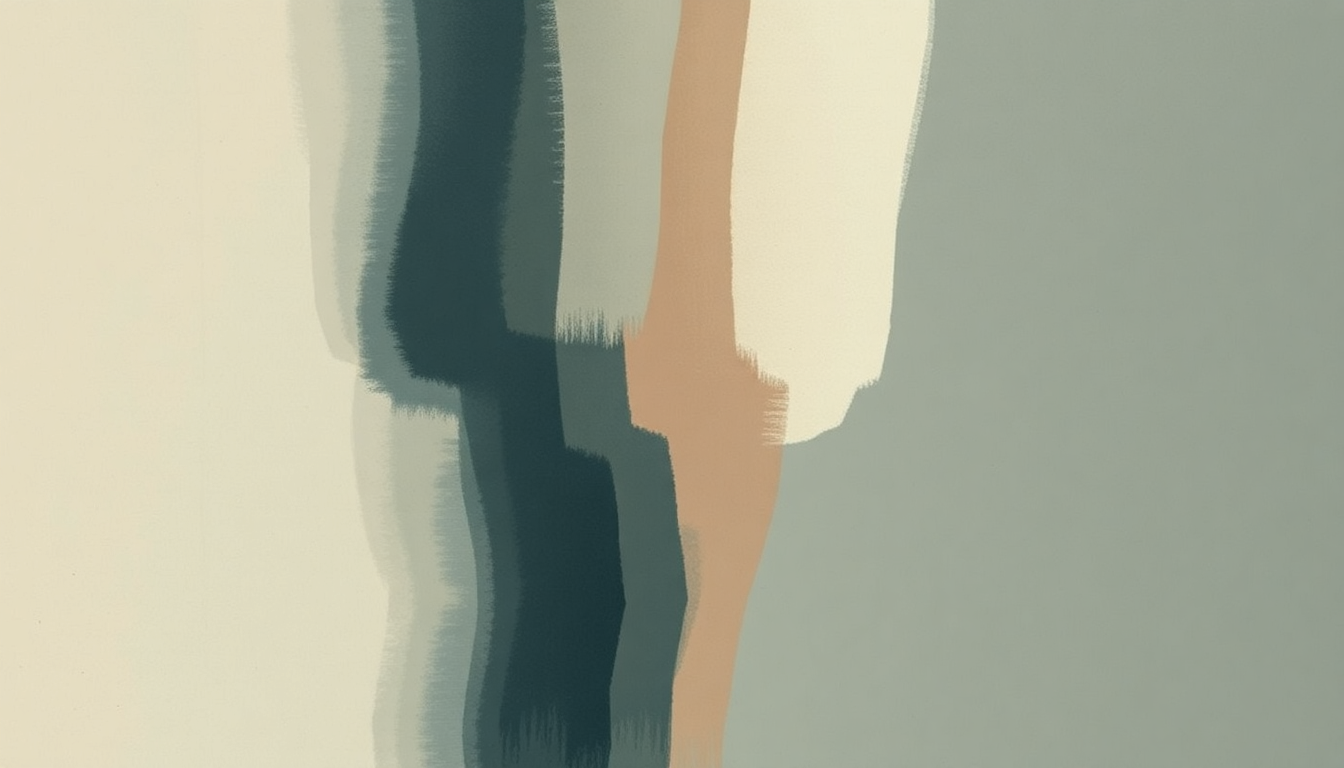 Fan-driven abstract illustration evoking the emotional arc of Hammers by Nils Frahm