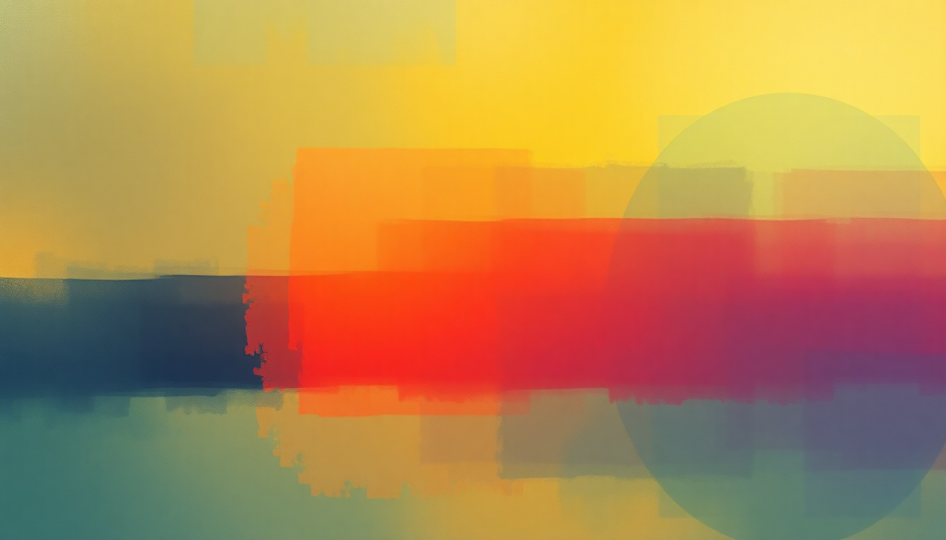 Fan-driven abstract illustration evoking the emotional arc of Happy by Aztec Camera