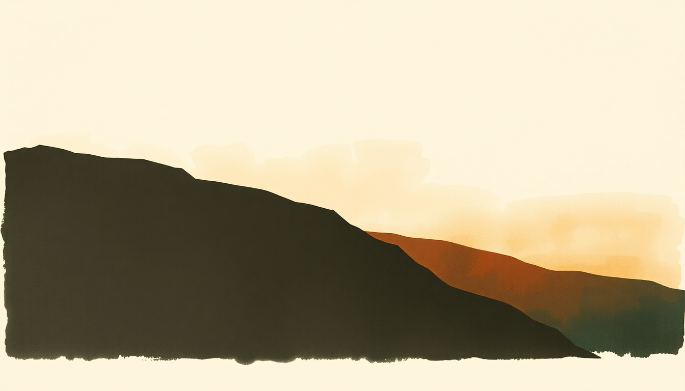 Fan-driven abstract illustration evoking the emotional arc of Hard to Be an Outlaw by The Flatlanders