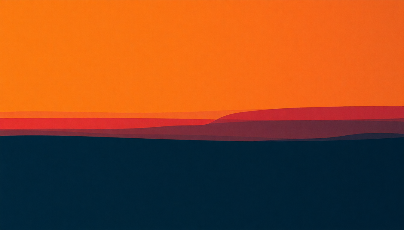 Fan-driven abstract illustration evoking the emotional arc of Hardly Getting Over It by Hüsker Dü