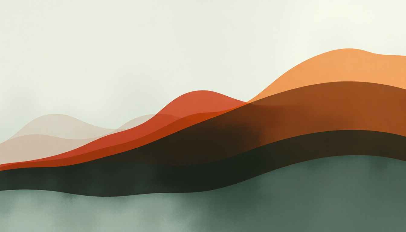 Fan-driven abstract illustration evoking the emotional arc of Harold Weathervein by Cursive