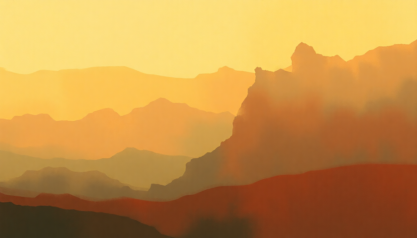 Fan-driven abstract illustration evoking the emotional arc of Harry by Big Brother and the Holding Company