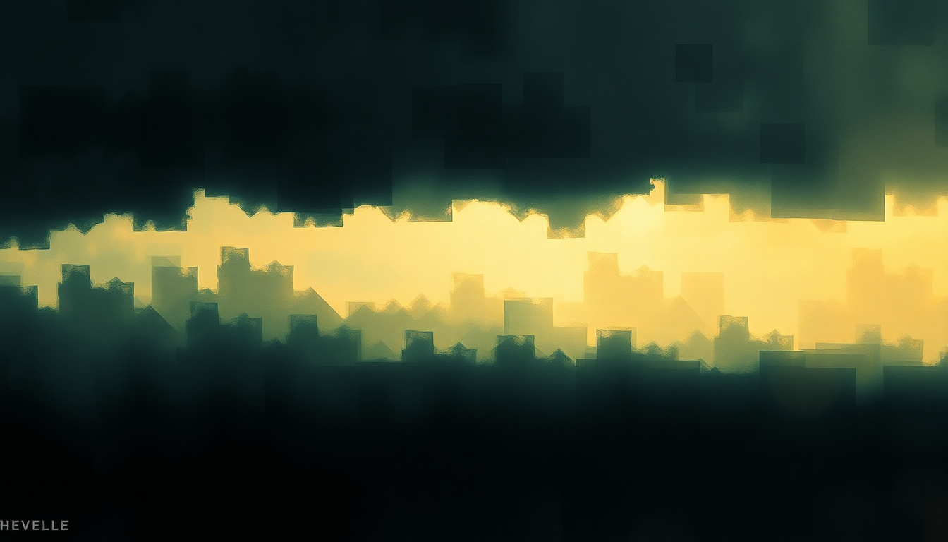 Fan-driven abstract illustration evoking the emotional arc of Hats Off to the Bull by Chevelle