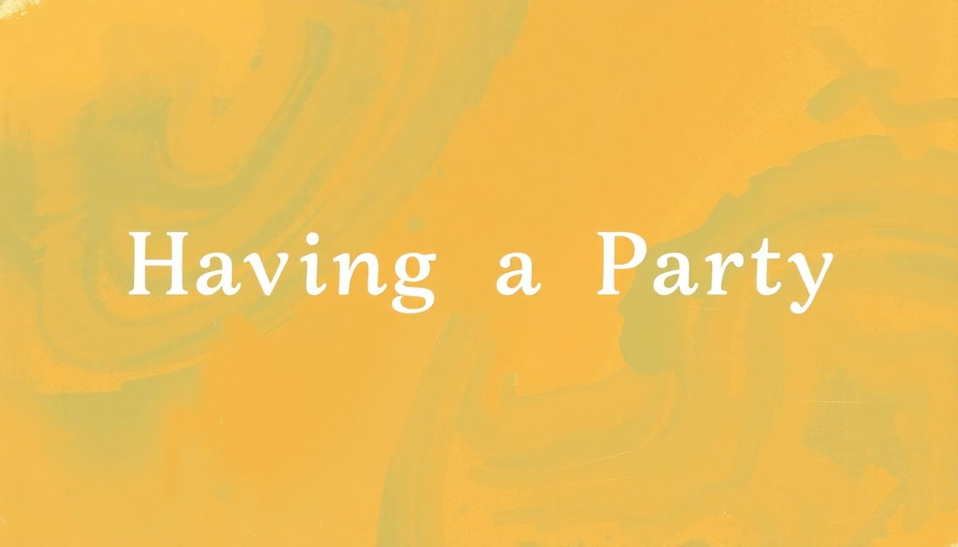 Fan-driven abstract illustration evoking the emotional arc of Having a Party by Sam Cooke
