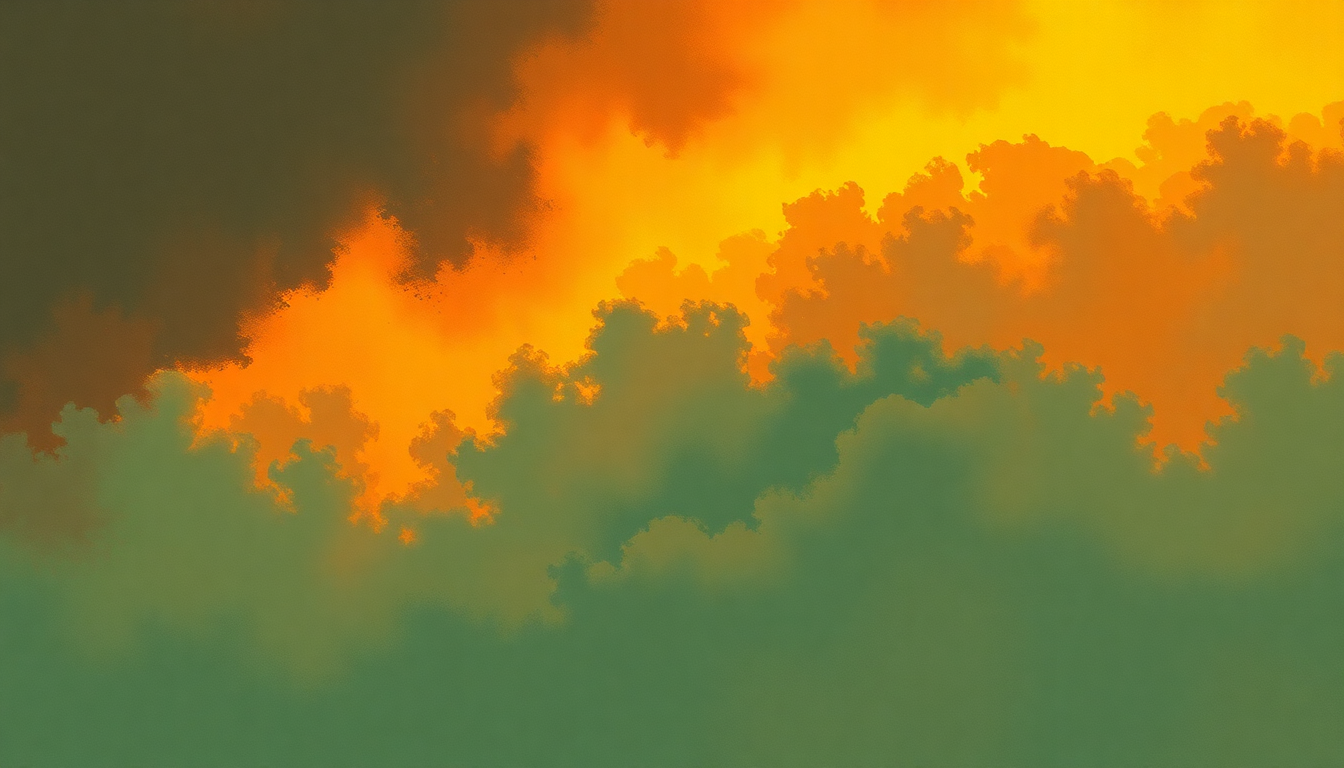 Fan-driven abstract illustration evoking the emotional arc of He'd Send in the Army by Gang of Four