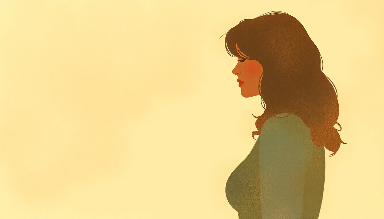 Fan-driven abstract illustration evoking the emotional arc of He Loves Me All the Way by Tammy Wynette