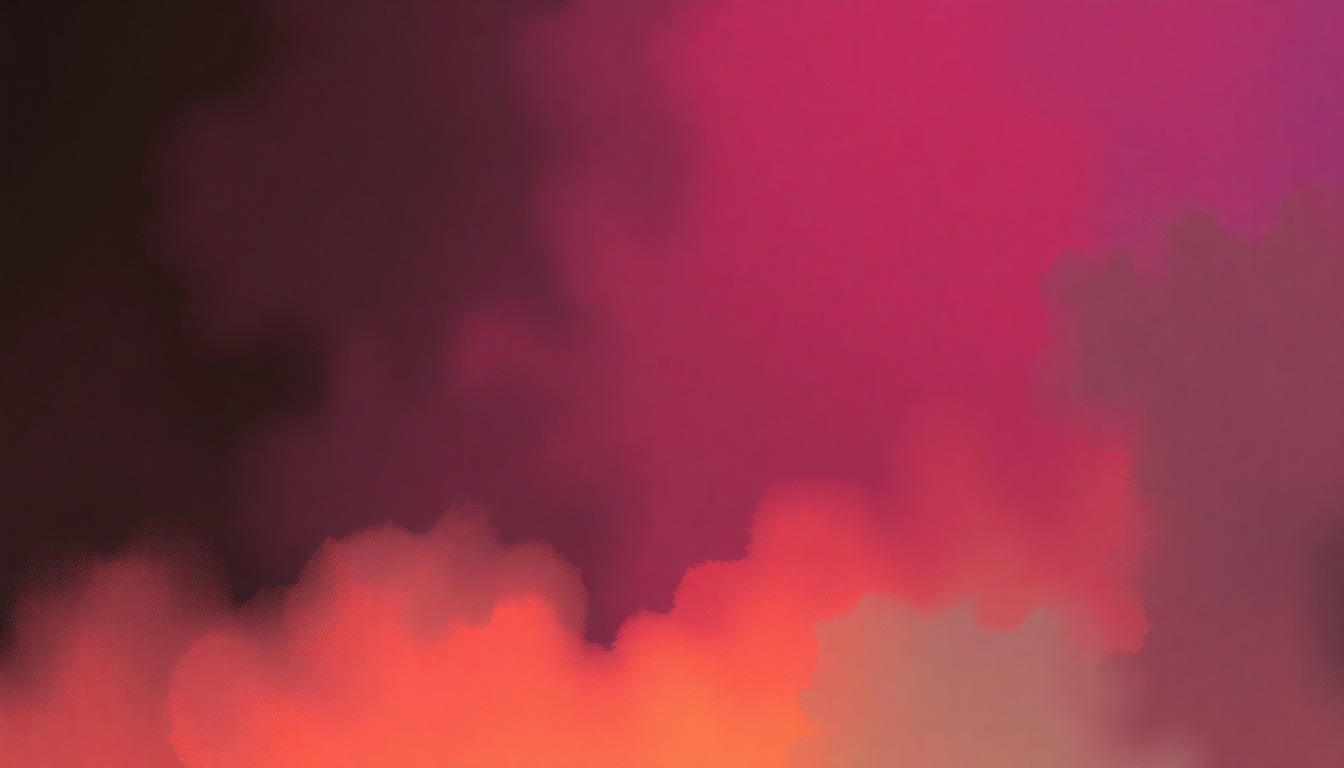 Fan-driven abstract illustration evoking the emotional arc of Heaven at Once by Kool and the Gang