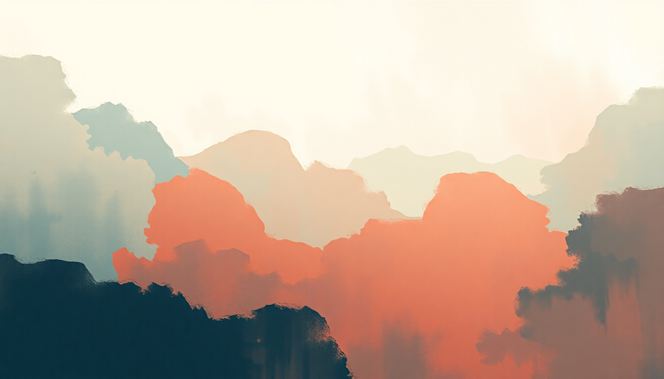 Fan-driven abstract illustration evoking the emotional arc of Heaven Help Me by Lizzo