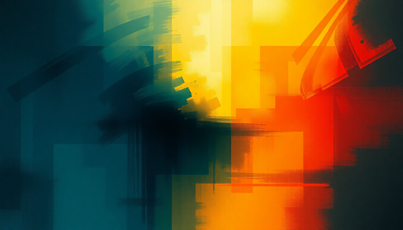 Fan-driven abstract illustration evoking the emotional arc of Heavy Pendulum by Cave In