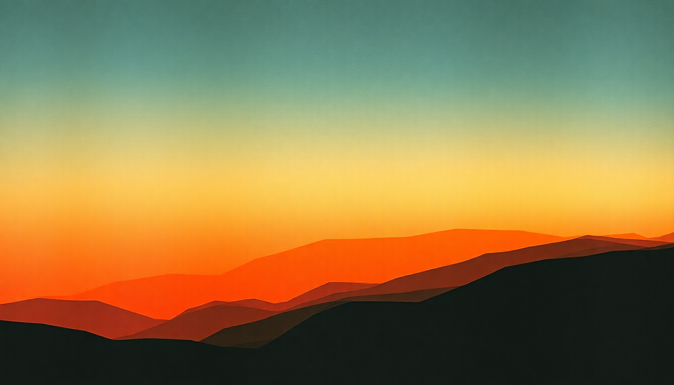 Fan-driven abstract illustration evoking the emotional arc of New Paths to Helicon, Pt. 2 by Mogwai