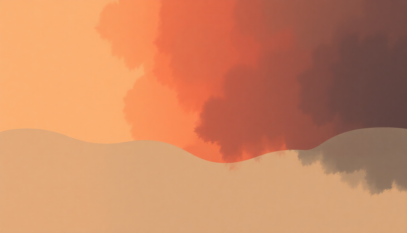 Fan-driven abstract illustration evoking the emotional arc of Hello by Floetry