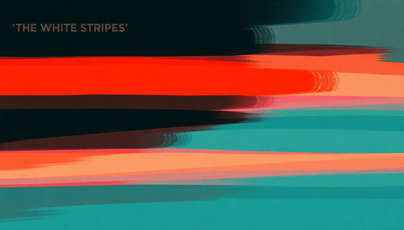 Fan-driven abstract illustration evoking the emotional arc of Hello Operator by The White Stripes