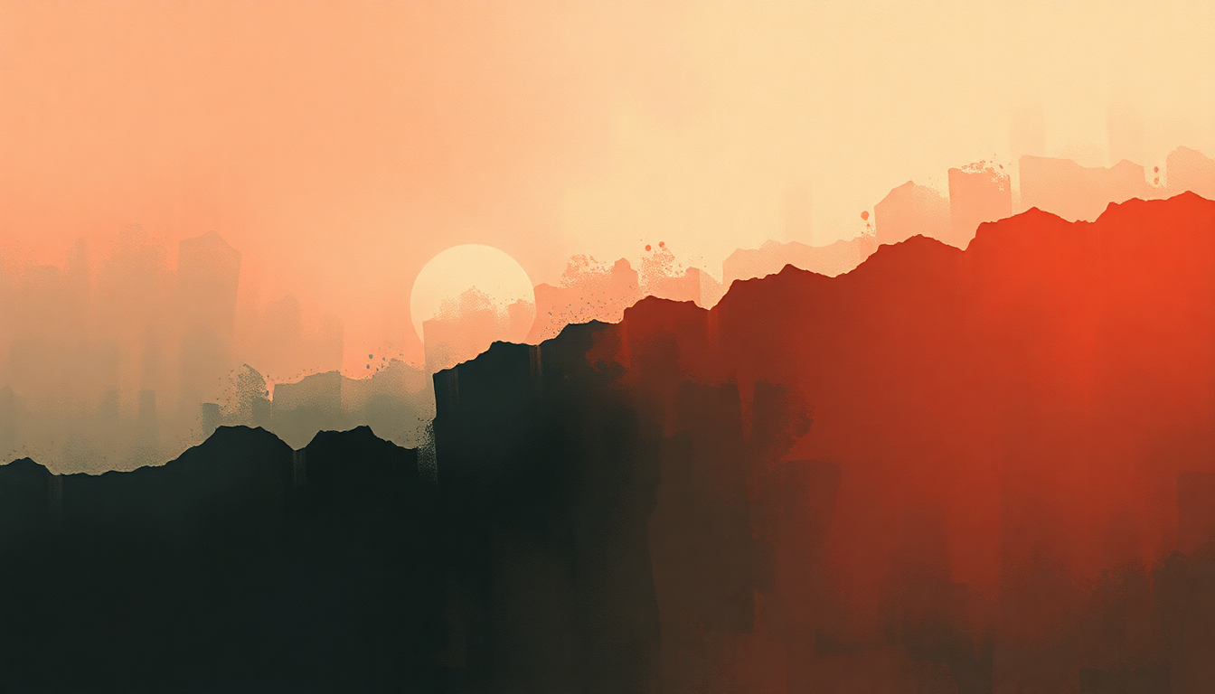 Fan-driven abstract illustration evoking the emotional arc of Help the Poor by B.B. King