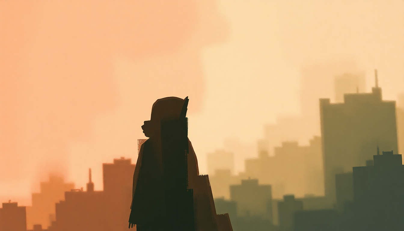 Fan-driven abstract illustration evoking the emotional arc of Hip Hop Is Dead by Nas