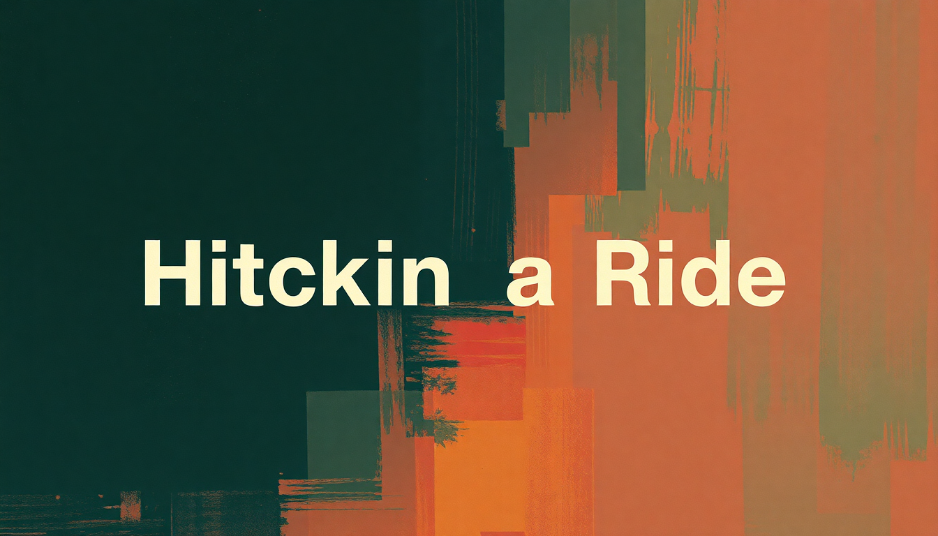 Fan-driven abstract illustration evoking the emotional arc of Hitchin a Ride by Green Day
