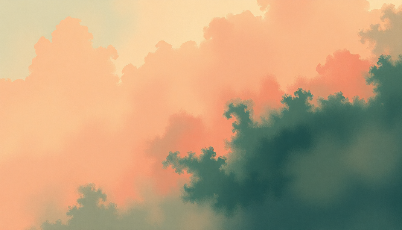 Fan-driven abstract illustration evoking the emotional arc of Hoedown by Emerson Lake and Palmer