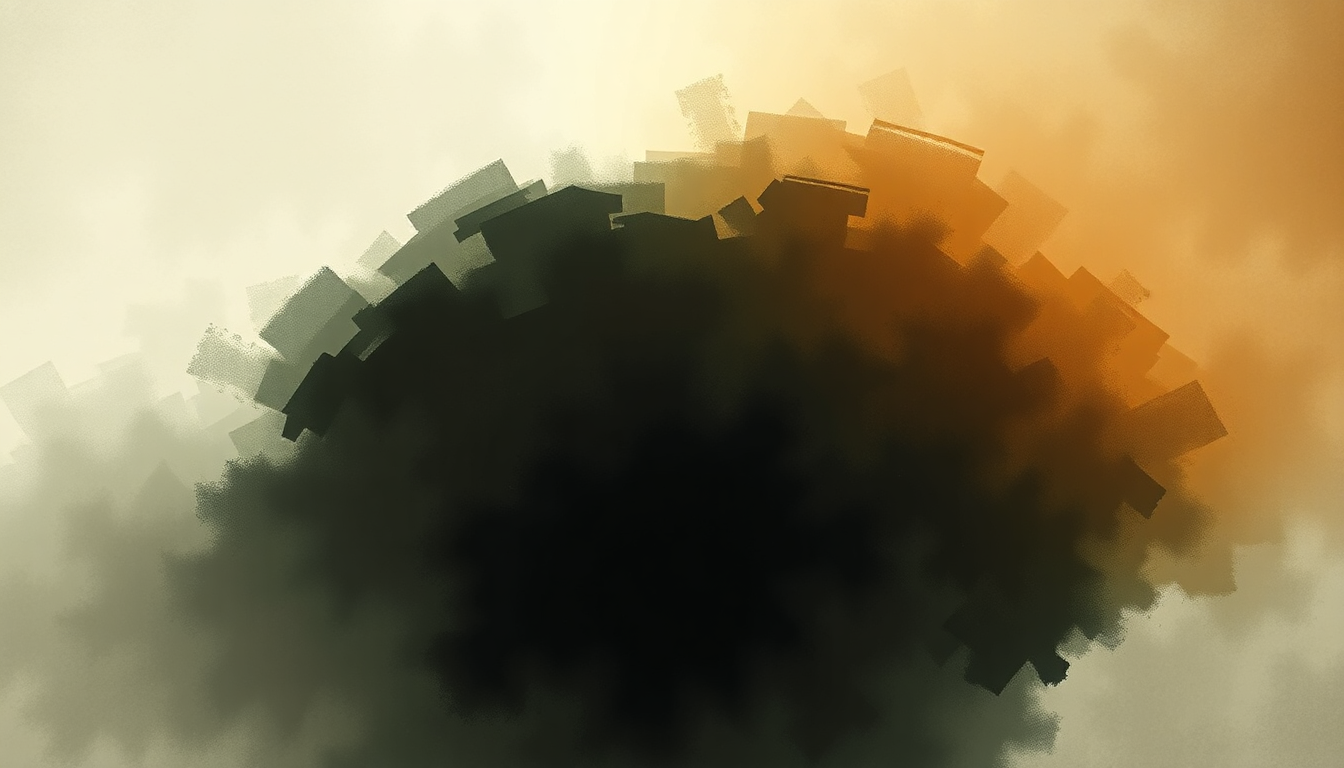 Fan-driven abstract illustration evoking the emotional arc of Hole in the Earth by Deftones