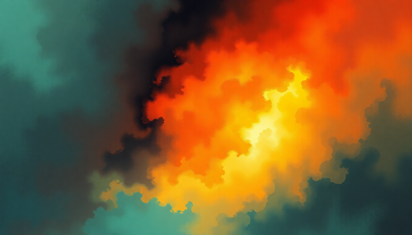 Fan-driven abstract illustration evoking the emotional arc of Hole in Your Soul by ABBA