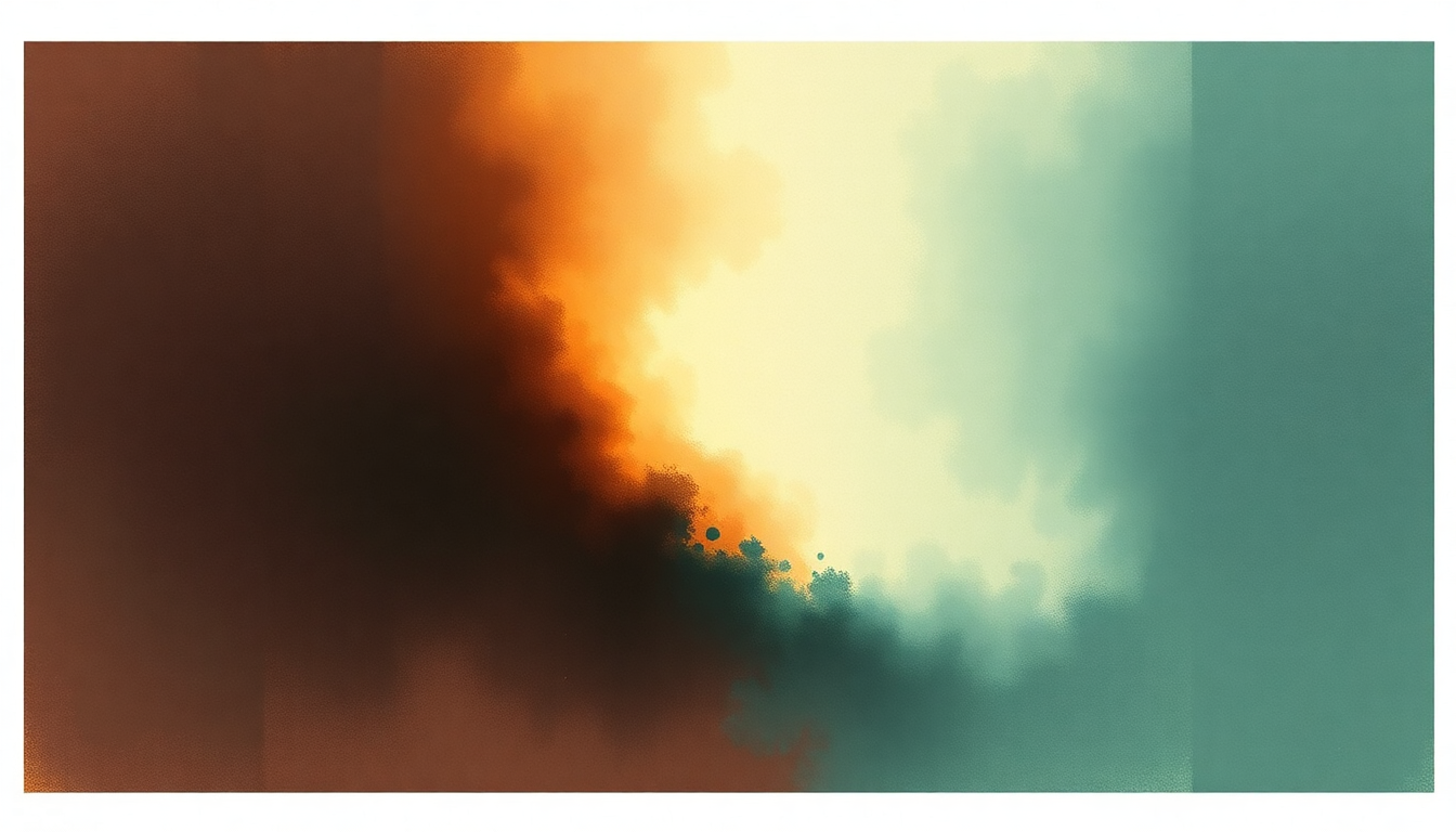 Fan-driven abstract illustration evoking the emotional arc of Hollow by A Perfect Circle