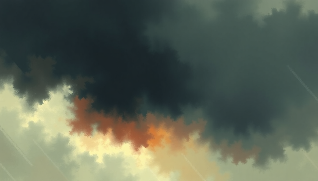 Fan-driven abstract illustration evoking the emotional arc of Holy Tears by Isis