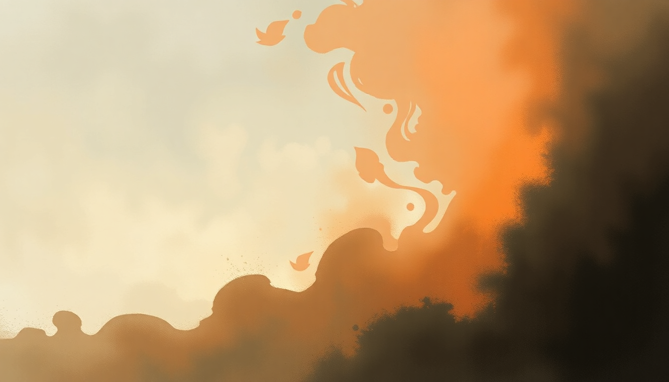 Fan-driven abstract illustration evoking the emotional arc of Holy War by Raheem DeVaughn