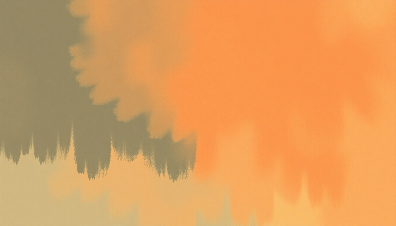 Fan-driven abstract illustration evoking the emotional arc of Home by Dierks Bentley