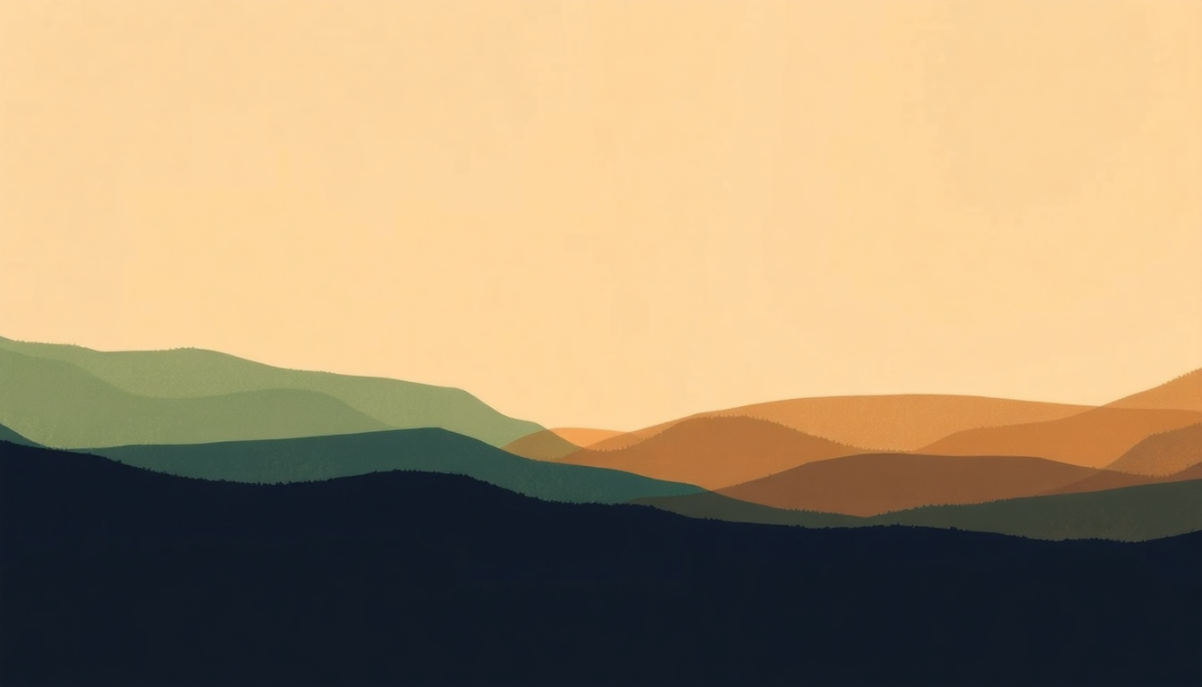 Fan-driven abstract illustration evoking the emotional arc of Hometown Hero by Andy Shauf