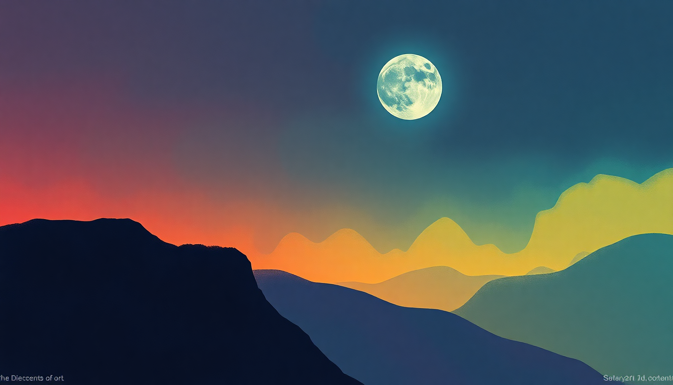 Fan-driven abstract illustration evoking the emotional arc of Hope by The Descendents