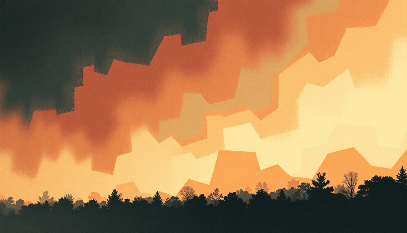 Fan-driven abstract illustration evoking the emotional arc of Horror Show by The Libertines