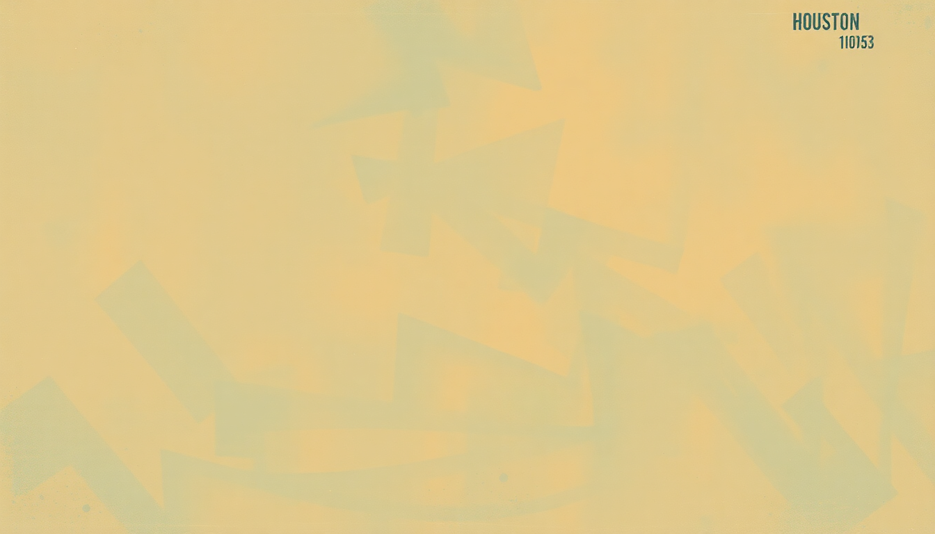 Fan-driven abstract illustration evoking the emotional arc of Houston by Dean Martin