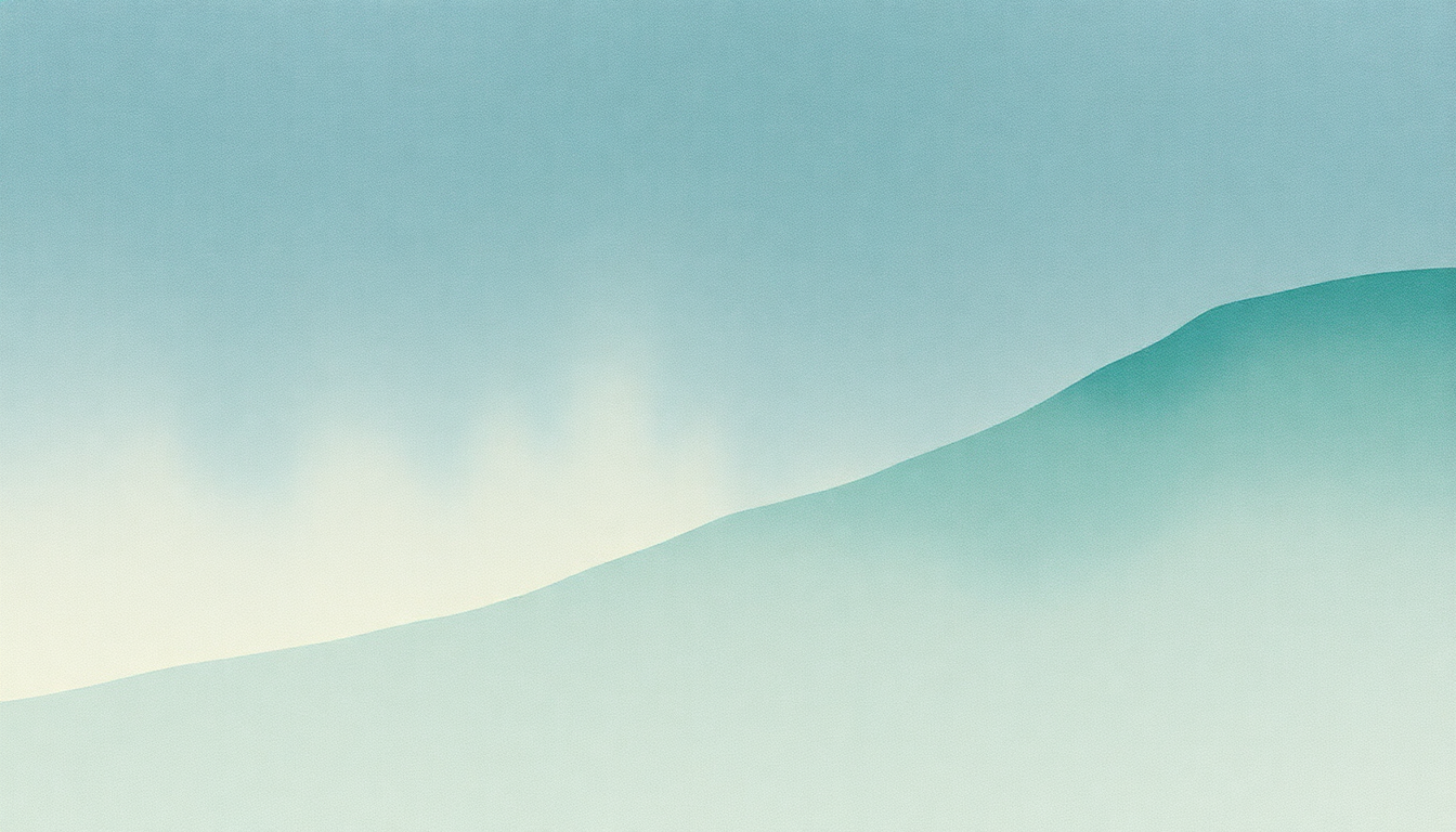 Fan-driven abstract illustration evoking the emotional arc of How Does It Feel to Feel? by Ride