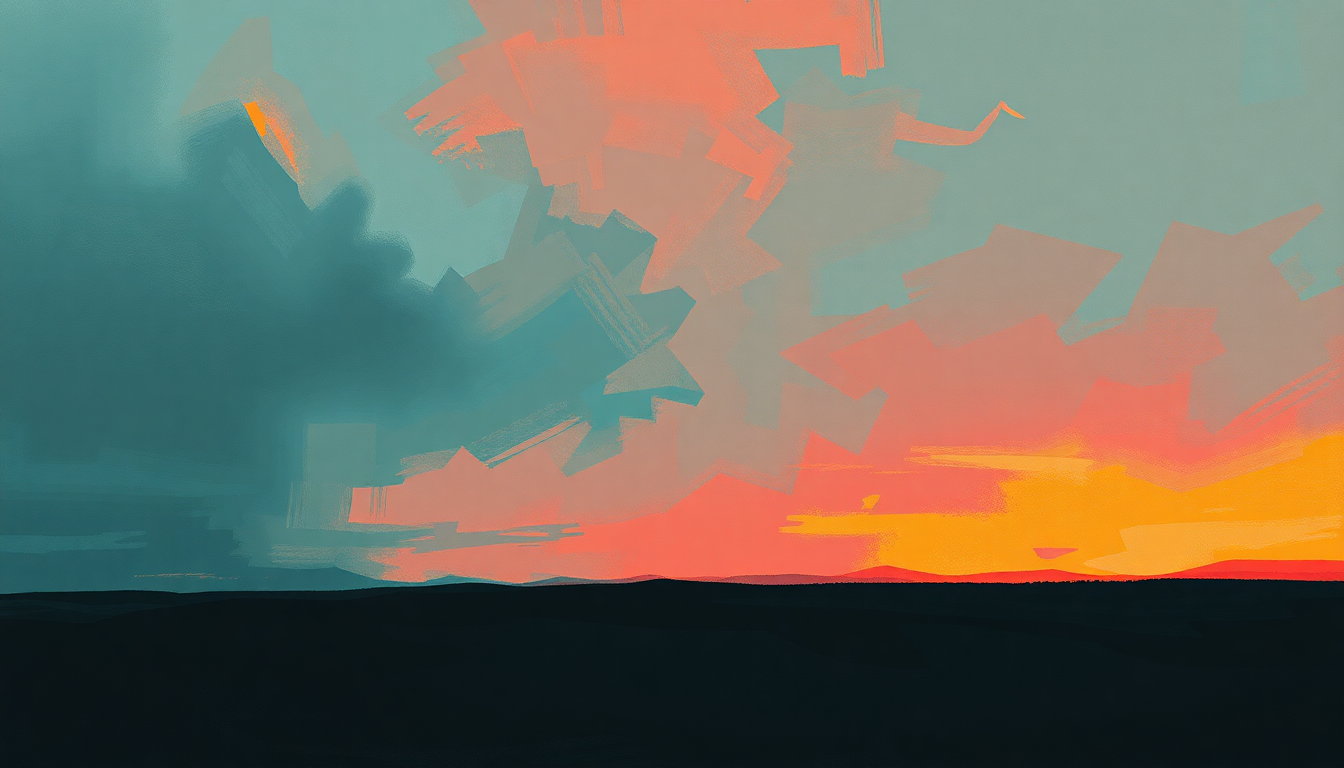 Fan-driven abstract illustration evoking the emotional arc of Howlin Pelle Talks to the Kids by The Hives