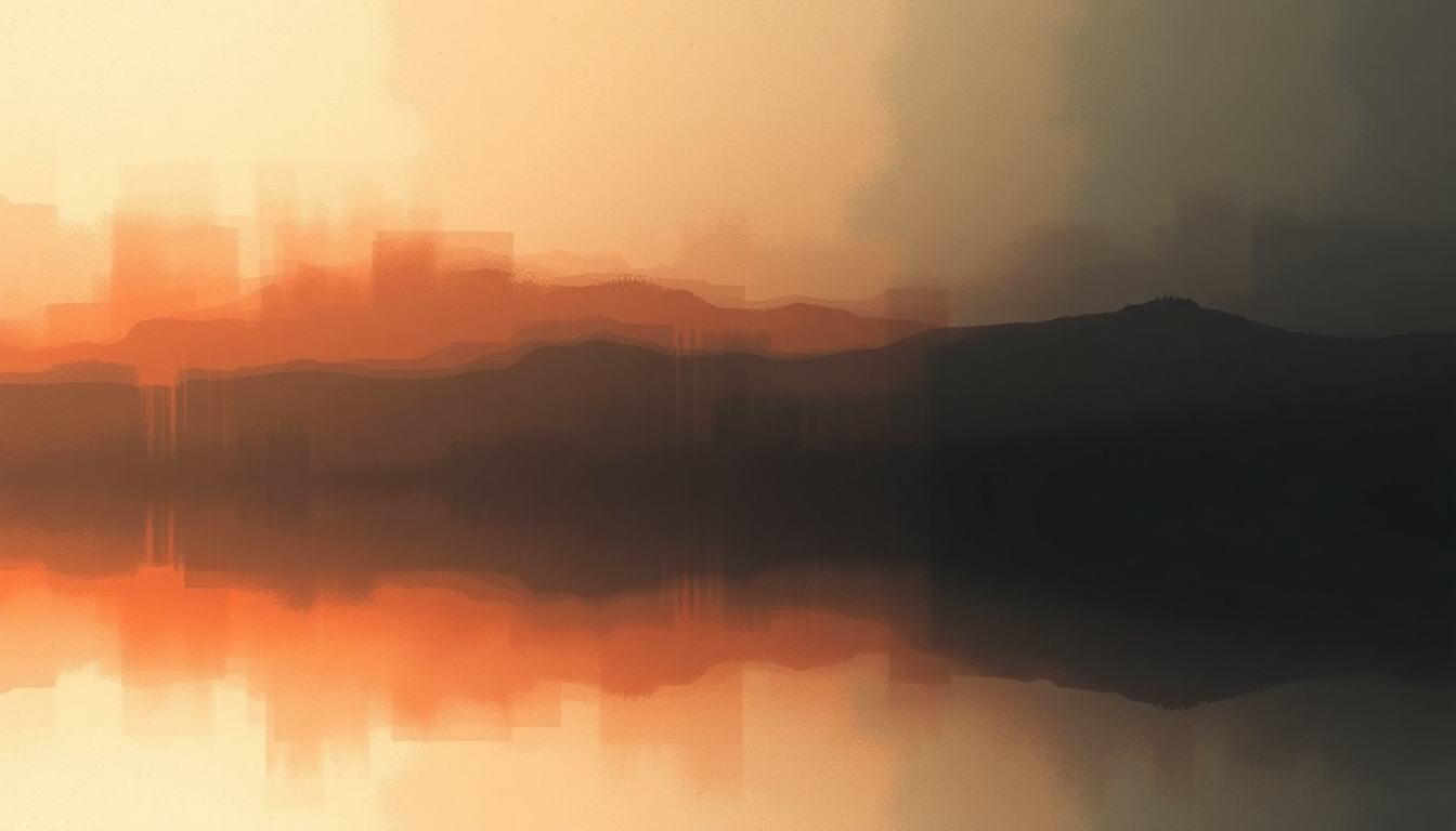 Fan-driven abstract illustration evoking the emotional arc of Human After All by Daft Punk